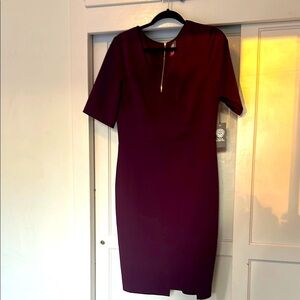 NWT Vince Camuto burgundy formal Midi Dress